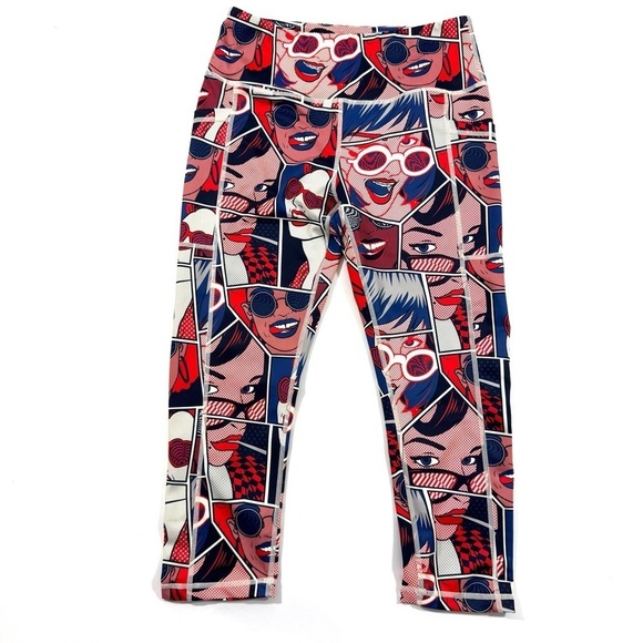 Constantly Varied Gear Pants - CVG Pop Art Capri Pocket Leggings Constantly Varied Gear